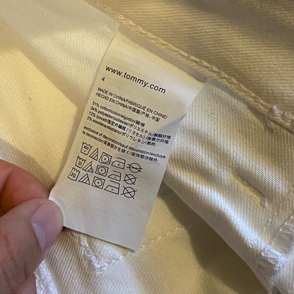 NWOT Tommy Hilfiger White Jeans/Leggings - Picture 6 of 7
